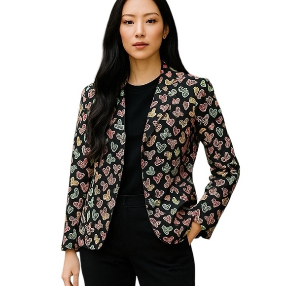Vintage Requirements Sport Heart Pattern Jacket - Picture 1 of 5